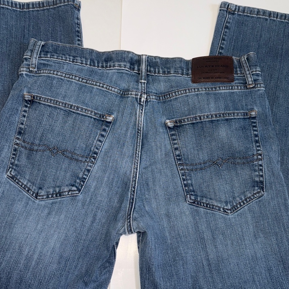 Lucky Brand Men’s Straight Blue Jeans Size 31x32 - Picture 8 of 12